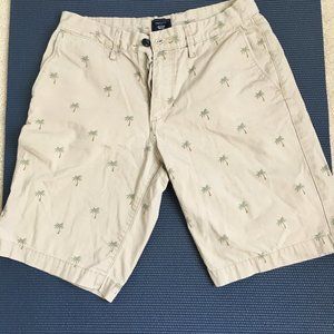 GAP Men's  Khaki Palm Tree Shorts